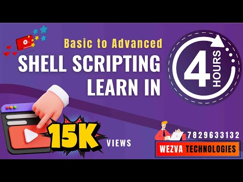 LEARN SHELL SCRIPTING IN 4 HOURS | ADAM | WezvaTech | New DevOps Batch Details : Call @7829633132