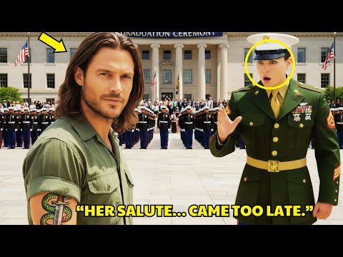 Single Dad Janitor Watched His Twin Girls Graduate — Until a USMC Captain Saw His Tattoo and Froze