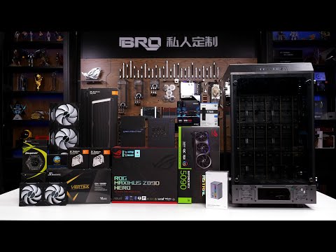 「BRO」4K Water Cooled PC Build Thermaltake Tower 900 EX-S Gundam. EX-S 高达格纳库主题#pcbuild #gundam
