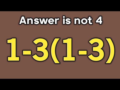 1-3(1-3) = ❓ / Only 5% can solve this math problem / Simplify PEMDAS rules question