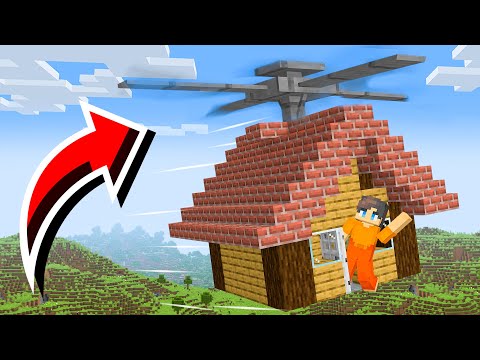 How To Built A Working HELICOPTER HOUSE in Minecraft
