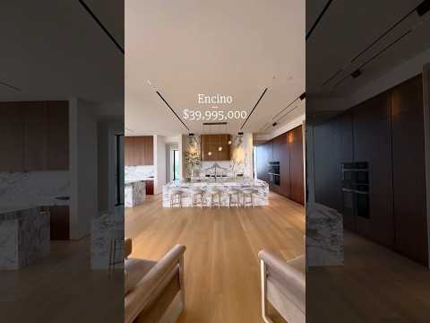 8 Beds • 11 Baths • New Contemporary Estate with Stunning Chef’s Kitchen in Prime Encino LA #shorts