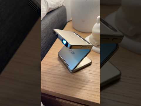 This tiny projector leveled up my night routine ✨ Aurzen ZIP #smartgadgets #projector #movienight