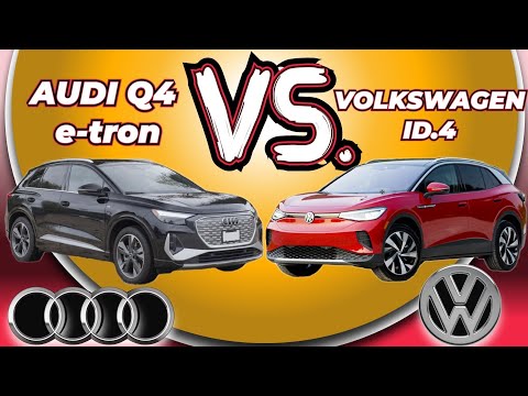 Volkswagen ID.4 VS Audi Q4 e-tron comparison. Electric SUV battle!