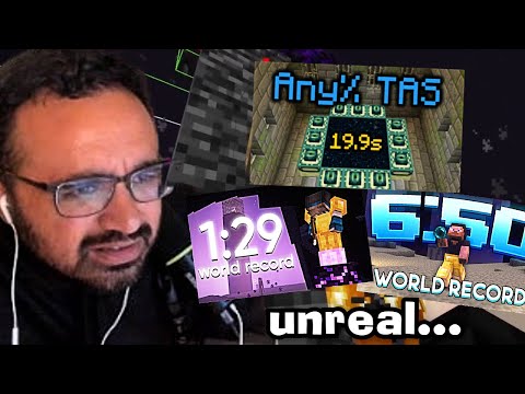 Squeex reacts to WORLD RECORD Minecraft Speedruns!