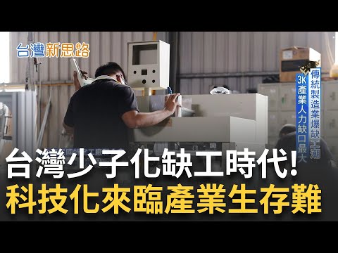 高達24.8萬人的風暴! 各行各業皆"找不到人"? 技術型工人逐漸流失 製造業技術傳承不易.難以生存 直擊工廠第一線情況!｜主播 苑曉琬｜【台灣新思路】20250302｜三立iNEWS
