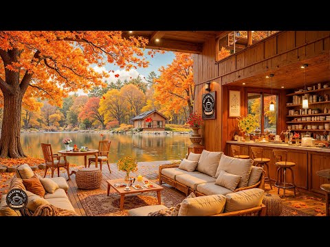 Smooth Morning Jazz 🍂 Fall Coffee Shop Ambience with Warm Jazz Music for Relaxing, Study and Working