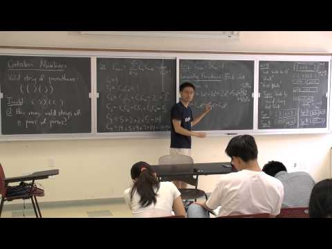 NYMC Talk by Dr. Po-Shen Loh on Catalan Numbers (Part 1)