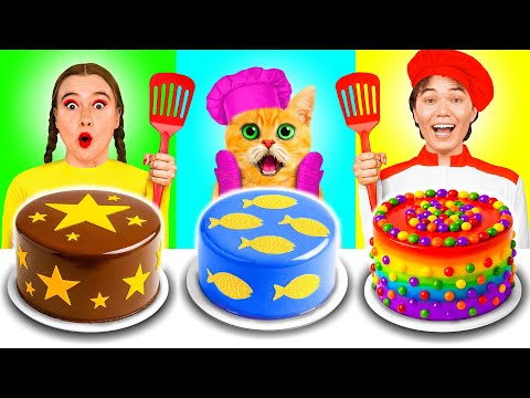 Me vs Grandma Cooking Challenge with Cat | Food Battle by GoFun Challenge