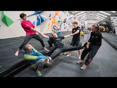 Challenging the Strongest Climbers in the Gym at an Exercise of Their Choice