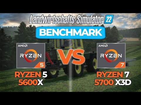 AMD Ryzen 5 5600X VS Ryzen 7 5700X3D - Was bringt AMD´s 3D V-Cache im Landwirtschaftssimulator 22?🤯🔥