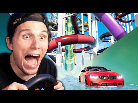 Ich teste die NEUEN XXL-WASSERRUTSCHEN in BeamNG