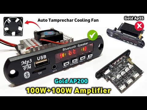 Gold AP200 100W+100W Stereo Amplifier With Inbuilt Cooling Fan | You Like Electronic 