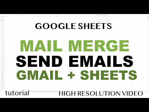 Send Mail Merge Emails using Gmail & Google Sheets