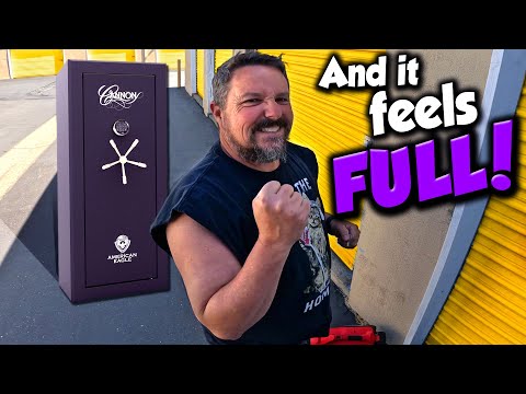 GUN SAFE FOUND inside 25 YEAR OLD STORAGE UNIT!