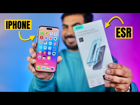 ESR Tempered Glass Screen Protector for iPhone | Best Screen Protector for iPhone 16 | iPhone 15