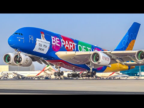 ✈️ AIRSIDE TAKEOFFS & LANDINGS 🇦🇪 Dubai International Airport Plane Spotting [DXB/OMDB]