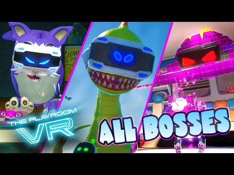 The Playroom VR All Bosses | Boss Fights  + DLC Boss (PS4)