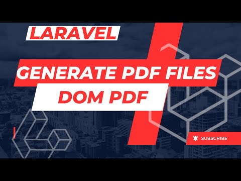 Generate pdf files in Laravel  using DOMPdf Package