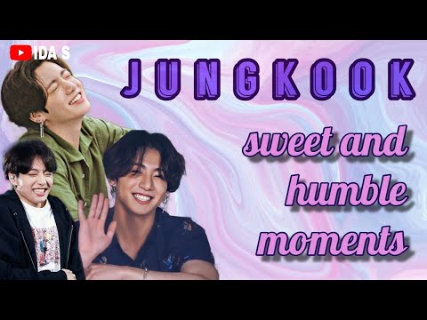 Jungkook sweet and humble moments