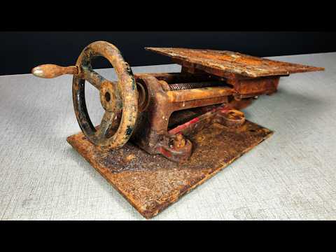 Unbelievable Restoration! Rusty Antique Sharpening Machine Restoration