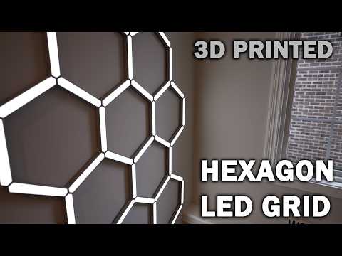 Making an AMAZING Hexagon LED Grid with 3D Printing!