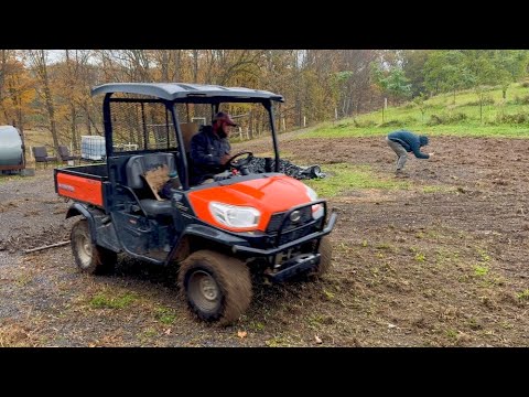 Chain Harrow for Seeding a Native Wildflower Meadow