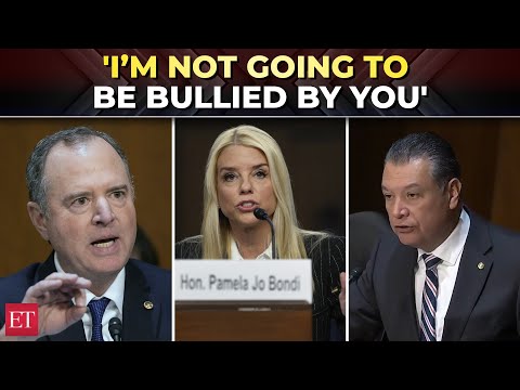'I’m not going to be bullied by you': Pam Bondi clashes with Dem Senators Schiff and Padilla
