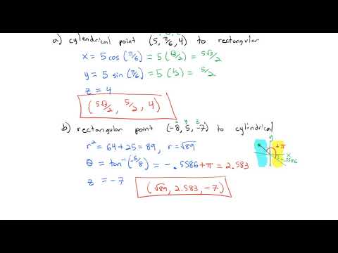 2.7 Cylindrical and Spherical Coordinates