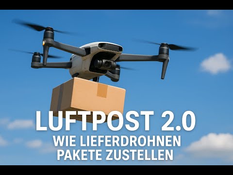 Amazon, UPS, Zipline - Pizza & Medizin die Neue Luftpost – Autonome Drohnen im Einsatz,