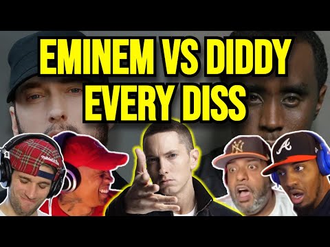 EVERY SHOT EMINEM TOOK AT DIDDY | REACTION MASHUP