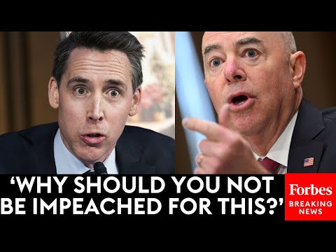 'I Can't Believe This Happens In The United States Of America!': Josh Hawley Explodes On Mayorkas