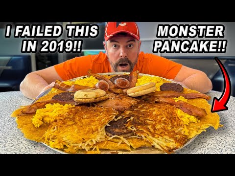 Rematching Nicollet Diner’s “Barbarian” Pancake Breakfast Challenge I Failed in 2019!!