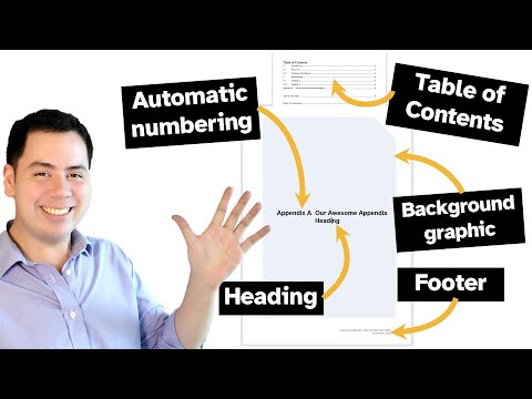 How to REALLY add an appendix to a Word document | Professional Report Guides