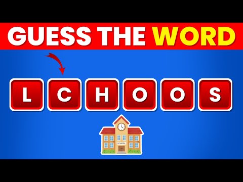 Guess The WORD From SCRAMBLED LETTERS 📚🧠🤔 | Scrambled Word Quiz