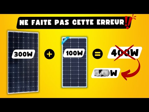 Comment brancher des panneaux solaires de puissance différente ? Série - parallèle - mixte ?