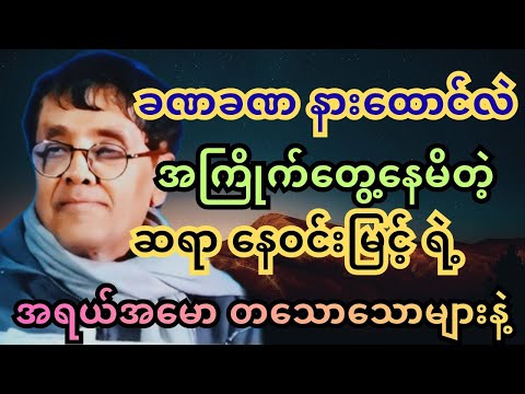 အဆို အဟော အပြော ကောင်းရုံမက အရီအမောလေးတွေ ပိုင်တဲ့ ဆရာ နေဝင်းမြင့် #စာအုပ်စာပေ #ရသစာပေ #အောင်မြင်ရေး