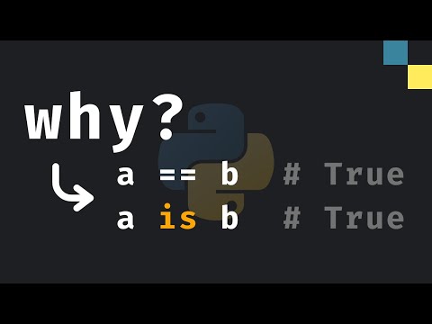 "is" vs "==" Explained in Detail in Python