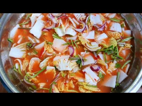 나박김치 맛있게 담는법 - 배추물김치 황금레시피 알아보아요