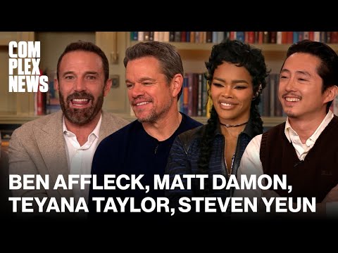 Ben Affleck, Teyana Taylor, Matt Damon & Steven Yeun Talk 'The Rip', Netflix Deal, & 'SNL'
