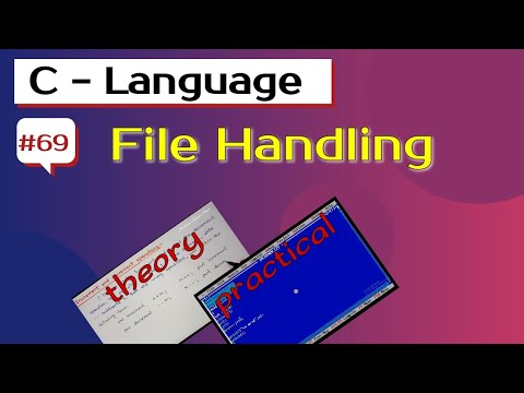 File handling in c language | File management in c