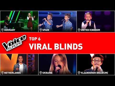 The most VIRAL BLIND AUDITIONS in The Voice Kids! 🤩 | TOP 6