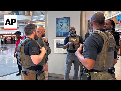 ICE officers seen at Atlanta airport as they begin assisting TSA