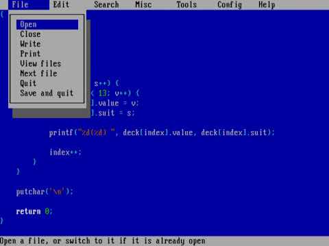 How to write a Solitaire game (DOS programming)
