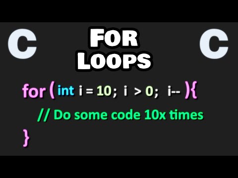 Learn C for loops in 6 minutes! 🔂