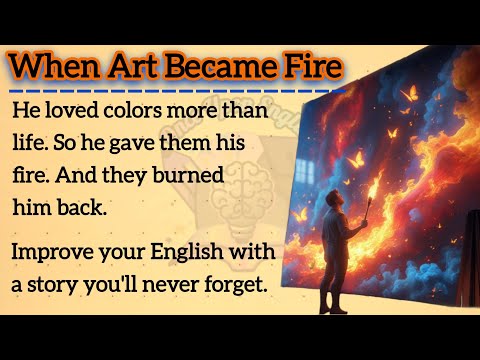The Painter Who Burned Colors 🎨🔥 || Learn English Through a Shocking Story || Listening Practice 