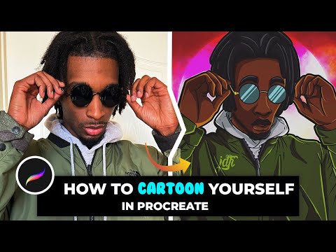 How to Cartoon  Yourself in Procreate | Step-By-Step Tutorial | Tips and Tricks