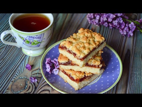 Песочный ПИРОГ из детства ☆ ТЕРТЫЙ пирог с ВАРЕНЬЕМ