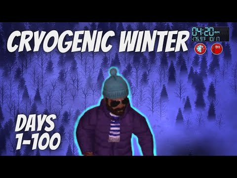 I Survived 100 Days of CRYOGENIC WINTER In Project Zomboid