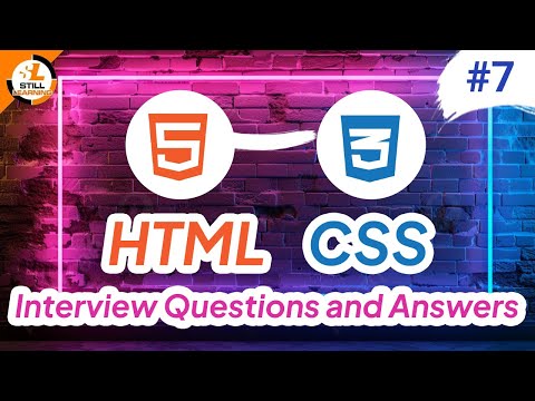HTML CSS Interview Questions Part 7 | Must-Know for Web Development Jobs